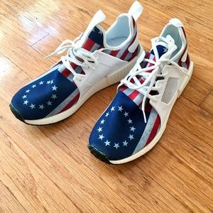 Adidas Knock-Off "USA Flag Shoes"